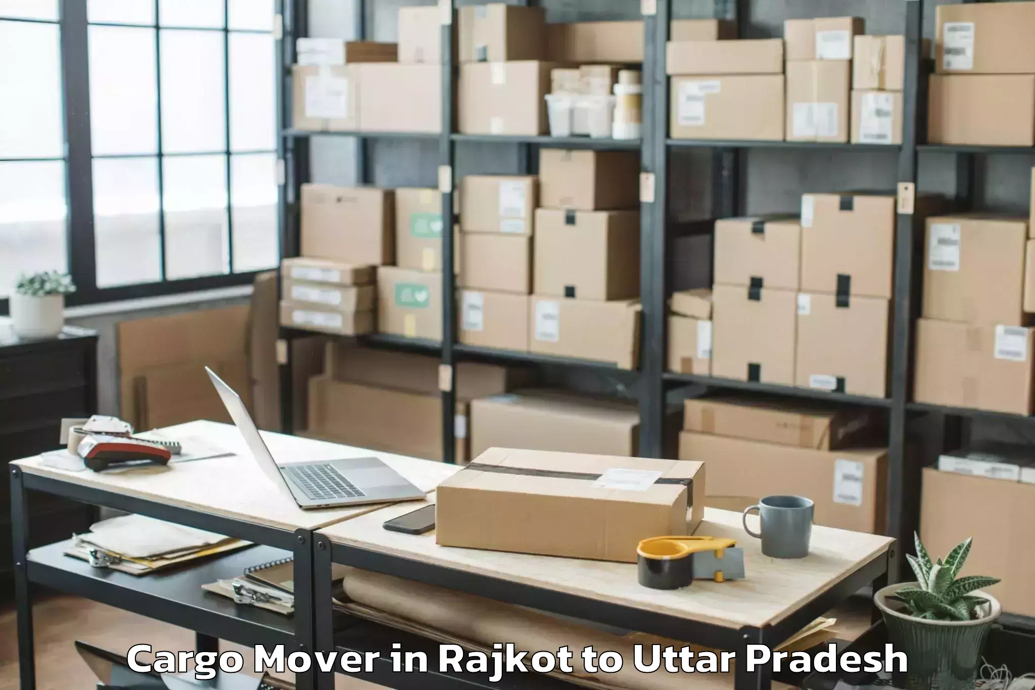 Leading Rajkot to Orai Cargo Mover Provider